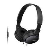 HEADSET SONY MDR-ZX110AP DIADEMA PLEGABLE COLOR NEGRO CONECTOR JACK 3.5mm SENSIBILIDAD 98db