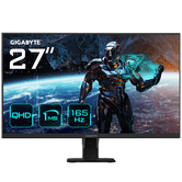 MONITOR GIGABYTE Monitor de juego GS27Q 27" QHD - 2560 x 1440 (QHD), 165Hz, 1ms, 300 cd/m², FreeSync Premium, compatible con HDR, HDMI 2.0, Displ