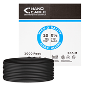 Bobina Cable RJ45 CAT5 UTP Rigido Exterior 305Mts