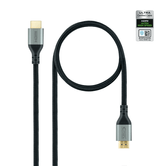 CABLE HDMI NANO CABLE HDMI A/M - HDMI A/M CERTIFICADO ULTRA HIGH SPEED 1,0M NEGRO