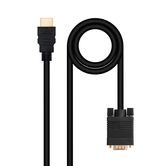 Nanocable Conversor HDMI a VGA M-M, 1.8 m Negro