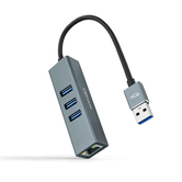 CONVERSOR NANO CABLE USB3.0 - ETHERNET+ 3 USB3.0 15CM