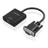 AISENS Cable conversor SVGA Audio a HDMI  SVGA M Jack 3 5 H USB MicroB H HDMI A H  Negro  20cm