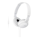 HEADSET SONY MDR-ZX110AP DIADEMA PLEGABLE COLOR BLANCO CONECTOR JACK 3.5mm SENSIBILIDAD 98db