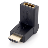 ADAPTADOR HDMI  EQUIP MACHO - HDMI HEMBRA PIVOTANTE 45Âº  118911