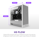 TORRE GAMING NZXT H5 FLOW (2024) | ATX | BLANCA