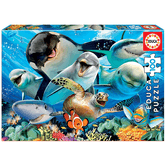 PUZZLE INFANTIL 100 SELFIE BAJO EL AGUA DE 6-8 ANOS EDUCA BORRAS 18062