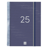 AGENDA 2025 BASIC YEAR E40 210X297MM DIA PAGINA AZUL FINOCAM 741111025