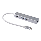 ADAPTADOR  USB-C EQUIP  HUB USB 3.0  3 PUERTOS GIGABIT ETHERNET