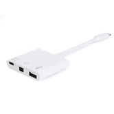 CABLE ADAPTADOR  USB-C MACHO A MINI DP HEMBRA /  USB TIPO A 3.0 /  USB-C HEMBRA  REF.133463