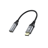 CABLE ADAPTADOR DISPLAYPORT 1.2 A HDMI HEMBRA 4K 0,15CM EQUIP