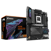 Placa AMD  GIGABYTE Placa base X870E AORUS PRO - Compatible con CPUs AMD Ryzen 9000, VRM digital de 16+2+2 fases, hasta 8000MHz DDR5 (OC), 4xPCIe