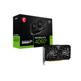 VGA MSI RTX 4060 TI 8G VENTUS 2X BLACK E1 OC,NV,RTX4060TI,GDDR6,8GB,128BIT,HDMI+3DP (2 VENTILADORES)