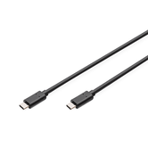 USB Type-C connection cable  type C to C M/M  1.0m  3A  480MB  Versi n 2.0  negro