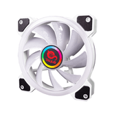 TALIUS Ventilador caja ARGB Iris 16Led 12cm Blanco para caja Cronos