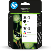 PACK COMBO CARTUCHOS HP 304 NEGRO + TRICOLOR