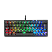 TECLADO MARS GAMING COMPACTO MKMINIPROYES HOT-SWAP MECANICO SWITCH AMARILLO RGB CHROMA NEGRO