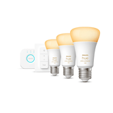 KIT DE INICIO PHILIPS HUE - 3 BOMBILLAS E27 + HUE BRIDGE + INTERRUPTOR INTELIGENTE