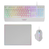TECLADO MOUSE Y ALFOMBRILLA MARS GAMING MCP124WPT PORTUGUES RGB H-MECH, MOUSE HUANO RGB 3200dpi