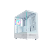 Caja ABYSM  Caja ATX Danube SAVA H400 Blanco RGB Blanco