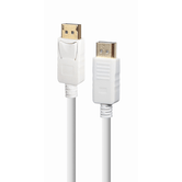 CABLE DISPLAYPORT GEMBIRD 4K DE 1,8 M, BLANCO