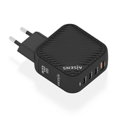 AISENS Cargador GaN 100W  3xUSB C PD3 0 QC4 0  1xUSB A QC3 0  Negro