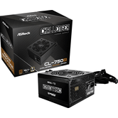 FUENTE ALIMENTACION ASROCK CL-750B,PSU,750W,80 PLUS BRONZE,120MM,ACTIVE PFC,PCI-E 5.1 (12+4pin)x1,PCI-E (6+2 pin)x4,SATA (5 pin)x4