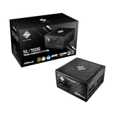 FUENTE ALIMENTACION ASROCK SL-750G,PSU,750W,80 PLUS GOLD,135MM,MODULAR,PCI-E 5.1 (12+4pin)x1,PCI-E (6+2 pin)x3,SATA (5 pin)x9