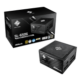 FUENTE ALIMENTACION ASROCK SL-650G,PSU,650W,80 PLUS GOLD,135MM,MODULAR,PCI-E 5.1 (12+4pin)x1,PCI-E (6+2 pin)x3,SATA (5 pin)x9