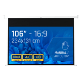 iggual Pantalla manual 16:9 106 234x131 cm