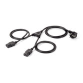 CABLE ALIMENTACION EQUIP SHUKO 90º MACHO A 2 IEC HEMBRA 1.8M  112220