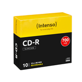 CD-R 700 MB/80 Min 52x Speed Slim Case 10