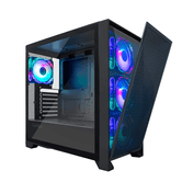 CAJA TORRE COOLBOX GE2000 DUALVIEW S/FUENTE USB3.0 NEGRA A-RGB C/VENTANA