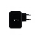 CARGADOR DE PARED APPROX 4USB 1A NEGRO