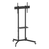 AISENS Soporte De Suelo Eco Con Rueda  Bandeja Para DVD Para Monitor TV 45kg De 37 70  Negro