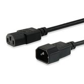 CABLE ALARGO ALIMENTACION IEC MACHO - HEMBRA  EQUIP 1,8M  112100
