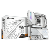 GIGABYTE AMD  Placa base X870E AORUS PRO ICE - Compatible con CPUs AMD Ryzen 9000, VRM digital de 16+2+2 fases, hasta 8000MHz DDR5 (OC), 4xM.2 + 4xPCI