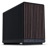 LIAN LI  A3-mATX  Negro, Madera