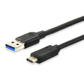 CABLE EQUIP USB-C MACHO A USB 3.1 TIPO A MACHI 1M