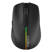 Coolbox Gaming Ratón  W01 1600DPI Inalámbrico Negr