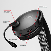 Auriculares Gaming inalámbricos HyperX Cloud Jet Negro