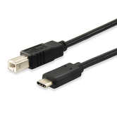 CABLE USB-C MACHO a USB 2.0 TIPO-B MACHO  1 METRO EQUIP 12888207 (carga 3A) velocidad 480Mb/s