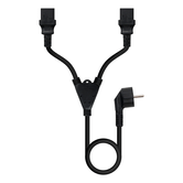 CABLE ALIMENTACION NANO CABLE CEE7/M - 2XC13/H 1,8M