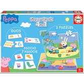 JUEGO EDUCA SUPERPACK PEPPA PIG +3 ANOS EDUCA BORRAS 16229