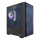 COOLBOX  COOLBOX GAMING CAJA MATX GM220 FUSION NEGRA MESH USB-C 3.2 GEN1 SIN FTE+ 4 VENT. ARGB RGB Negro