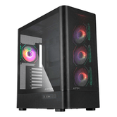 CAJA ATX SEMITORRE ABYSM DANUBE SAVA H500 II AIR BLACK 2x3.5" 3x2.5" 2xUSB3.0 1xUSB-C GPU 400mm