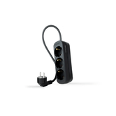 Nanocable Regleta de Enchufes 3 Tomas 1.4 m Negro
