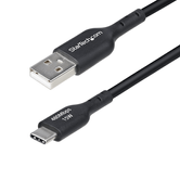 Cable Cargador USB-A a USB-C de 2m - USB-A a USB Tipo C M/M - Negro