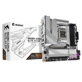 GIGABYTE AMD  B650M AORUS ELITE AX ICE Placa base - AMD Ryzen serie 9000, VRM de 12+2+2 fases, hasta 8000 MHz DDR5 (OC), 1xPCIe 5.0 + 1xPCIe 4.0 M.2,