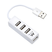 EWENT EW1122 MINI-HUB USB 4 PUERTOS BLANCO